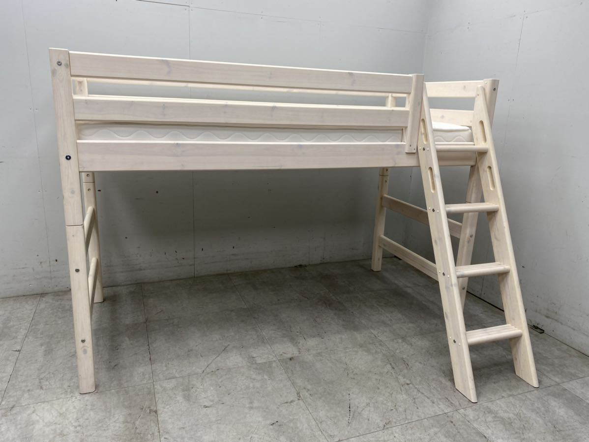 美品☆FLEXA☆フレクサ☆ロフトベッド☆6歳用☆木製☆シングルベッド☆システムベッド