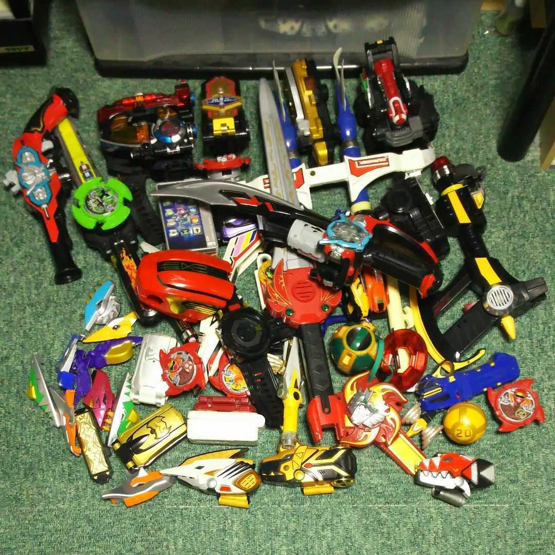 1円スタート スーパー戦隊ヒーローのおもちゃ大量セット ジャンク 