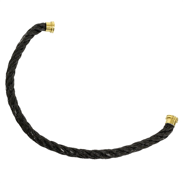 フレッド)FRED フォース10 ブレスレット ケーブル SS Size16 黒