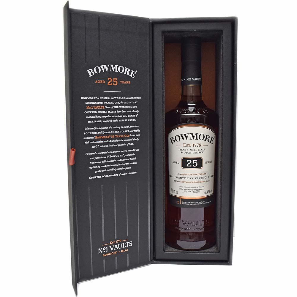 ボウモア 25年 ウイスキー BOWMORE : 43% ボウモア25年 BOWMORE