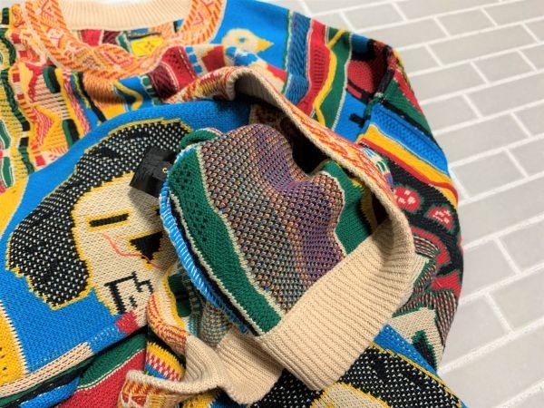 美品 KAPITAL キャピタル ニットセーター クルーネック ジャガード編み