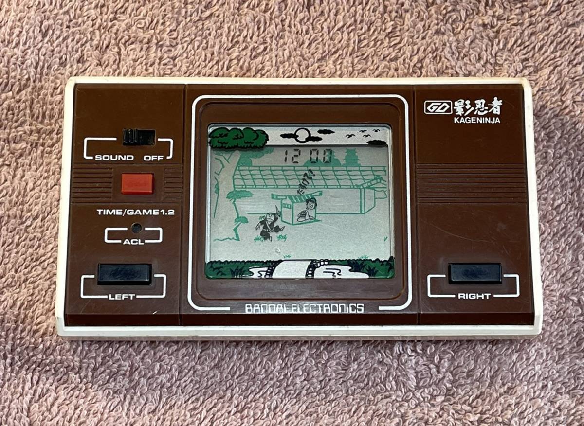 新品未使用　バンダイ ゲームウォッチ　 影忍者 LCD GAME カゲニンジャ ゲームウォッチ 影忍者 KAGENINJA バンダイ 中古