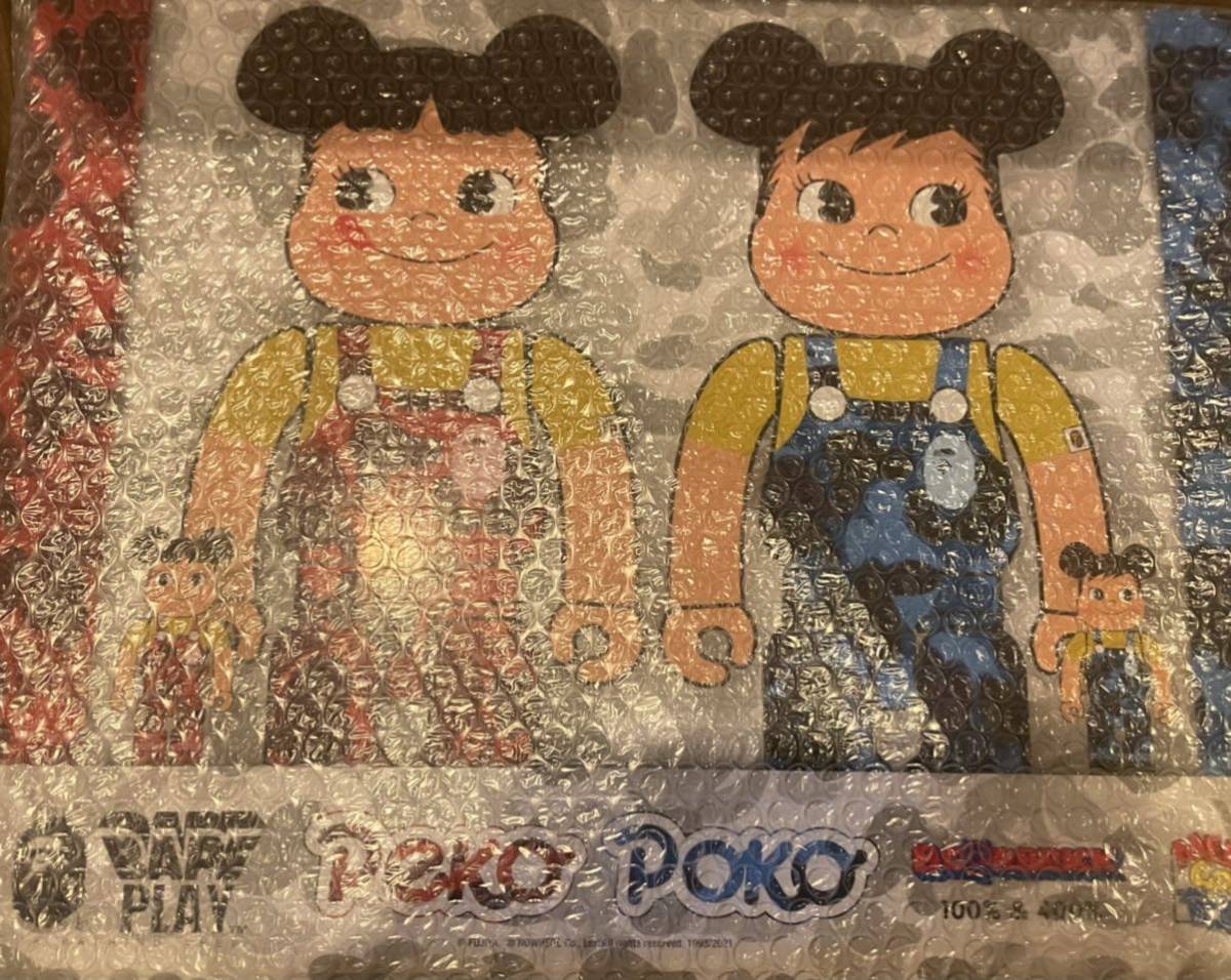 BE@RBRICK BAPE(R) × ペコちゃん & ポコちゃん 100% & 400%（4体セット）