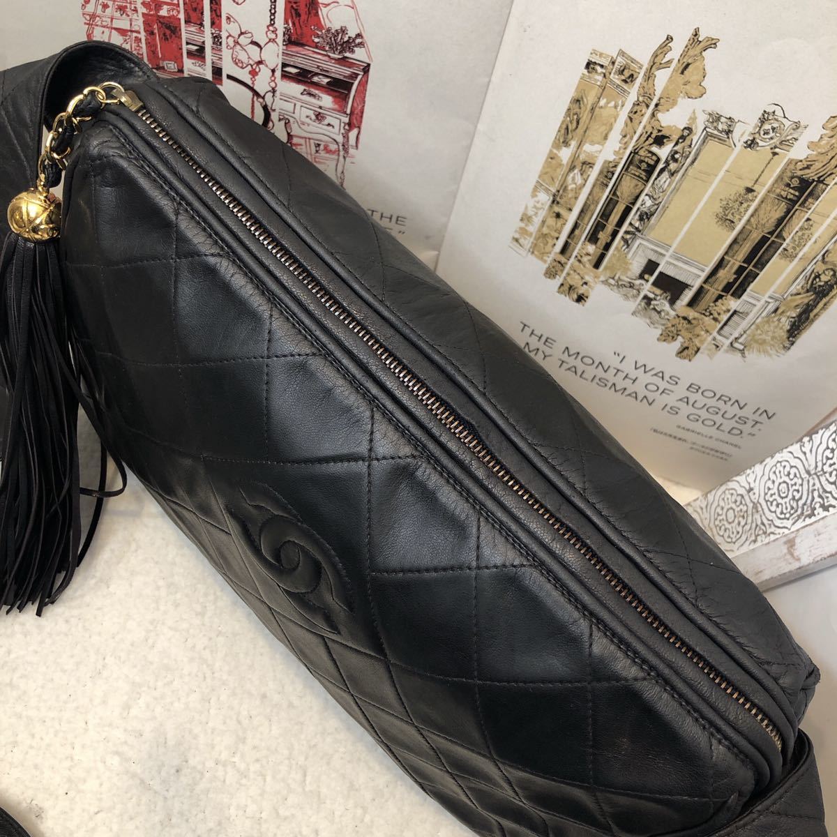 美品☆希少☆シャネルCHANEL フリンジマトラッセ ココマーク 