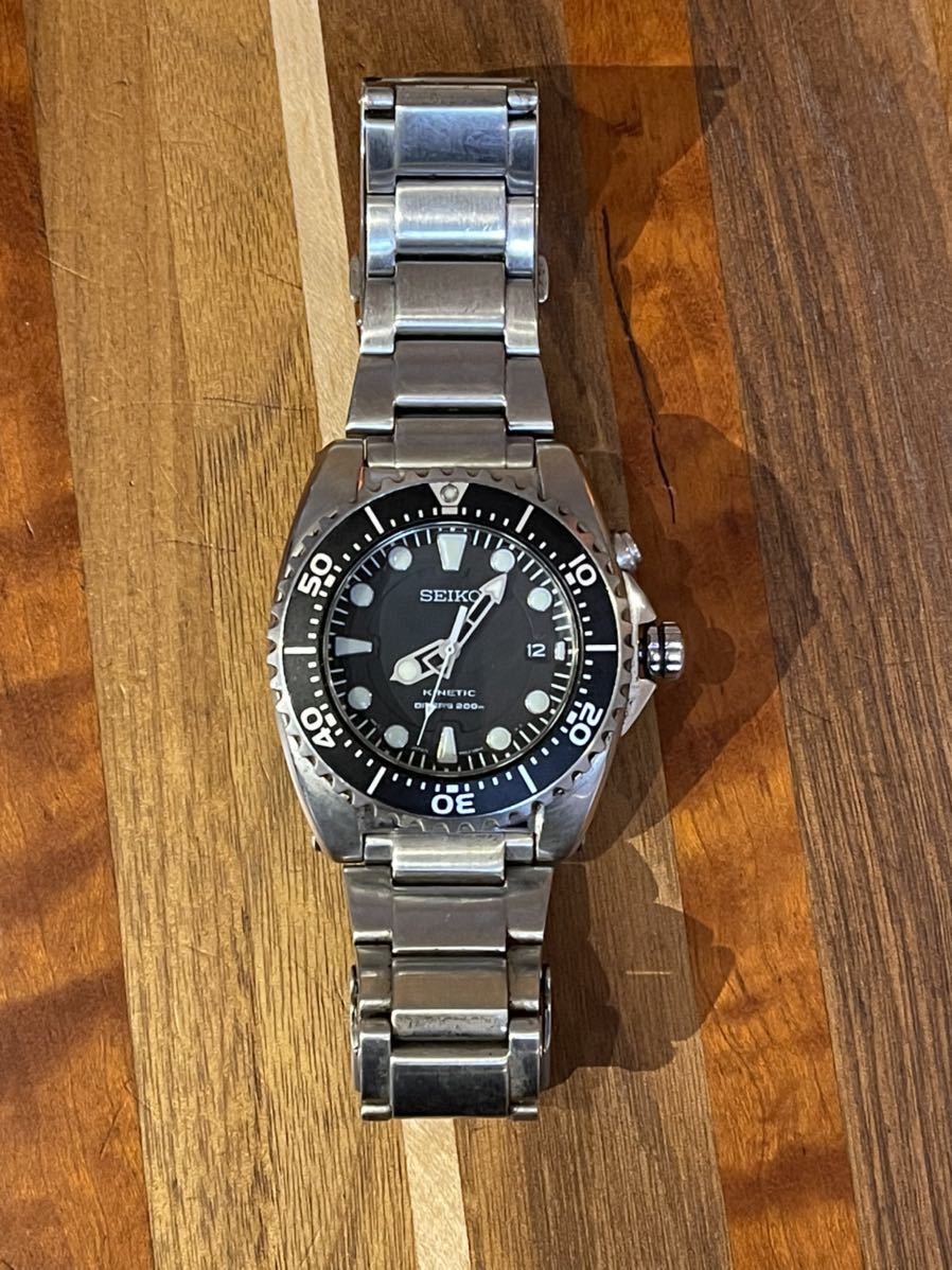 SEIKO セイコー KINETIC ダイバー 200M 腕時計 SEIKO キネティック 