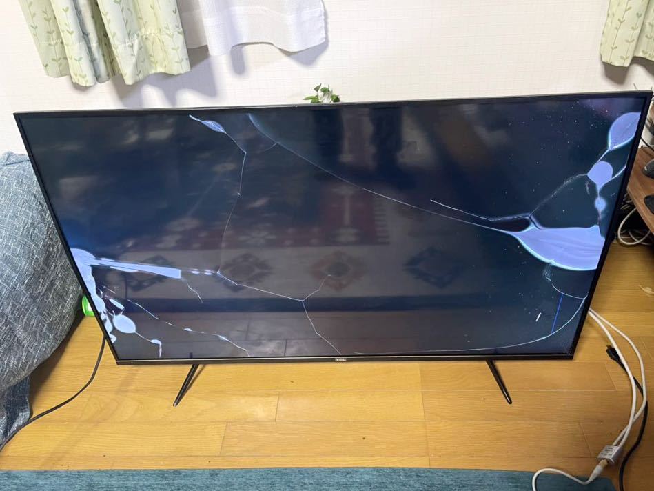 ジャンク品】43型 4K TCL 43K600U 傷あり 2019年製 手渡しOK ジャンク