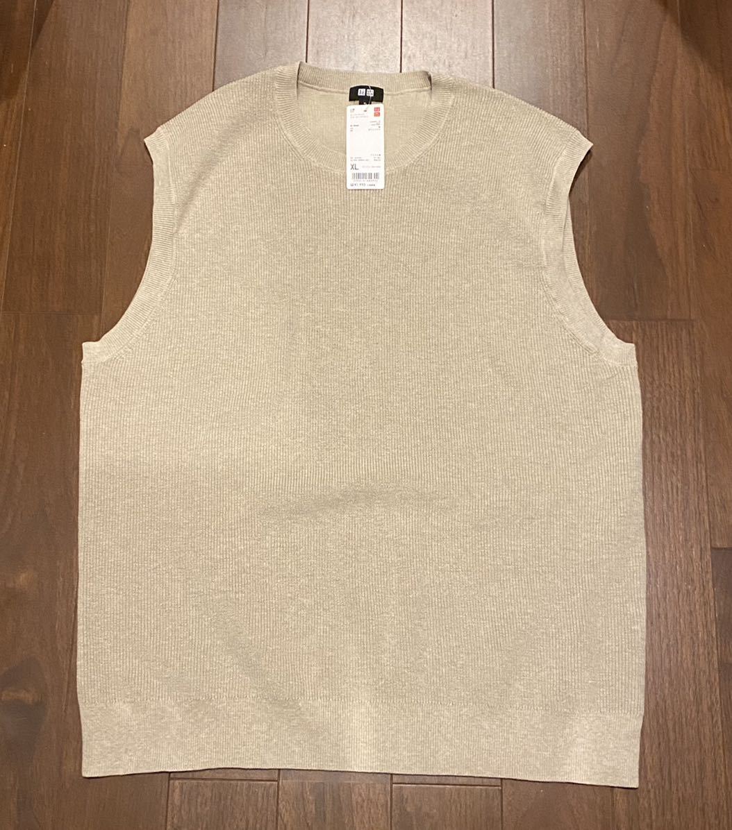 ユニクロ メンズ ニットベスト Xl ベージュ タグ付き 半袖tシャツ 売買されたオークション情報 Yahooの商品情報をアーカイブ公開 オークファン Aucfan Com