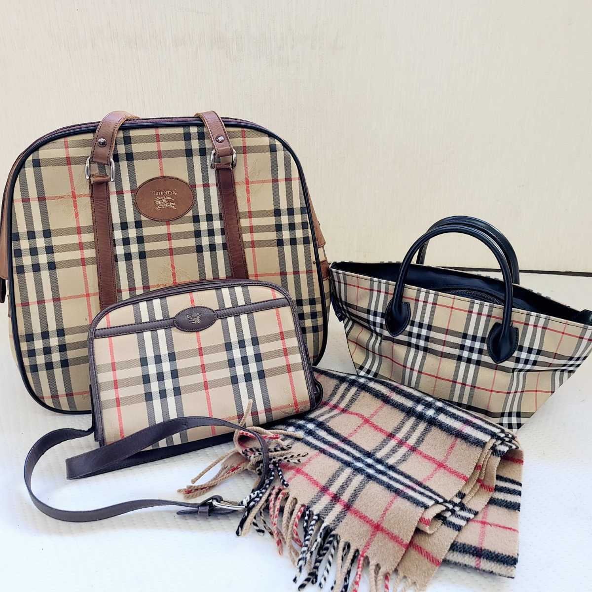 BURBERRY バーバリー ノバチェック ハンド バッグ ハンドバッグ トート 