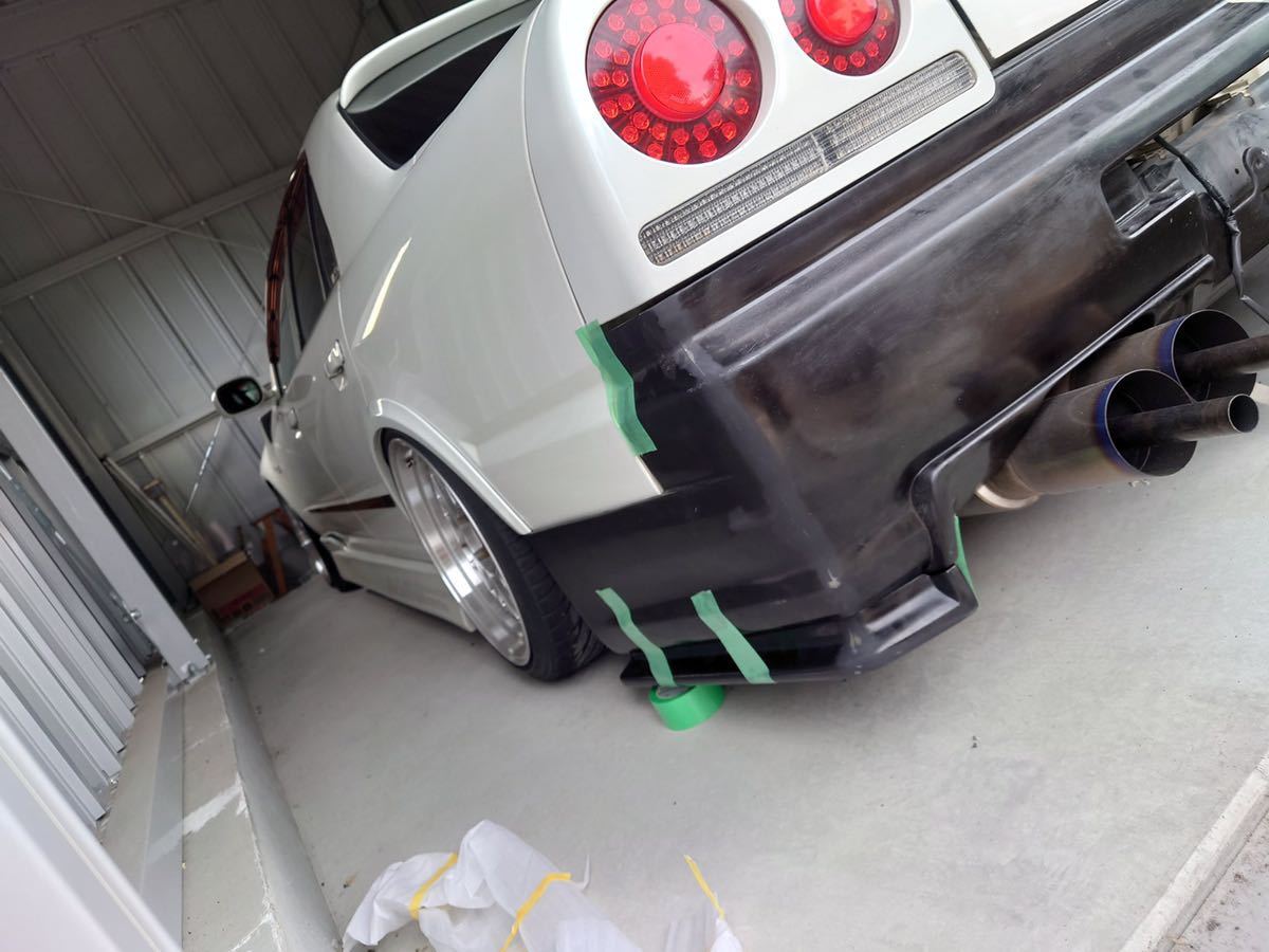 R34 4ドア用 リアバンパー / ER34 HR34 BNR34 リアフェンダー オーバー