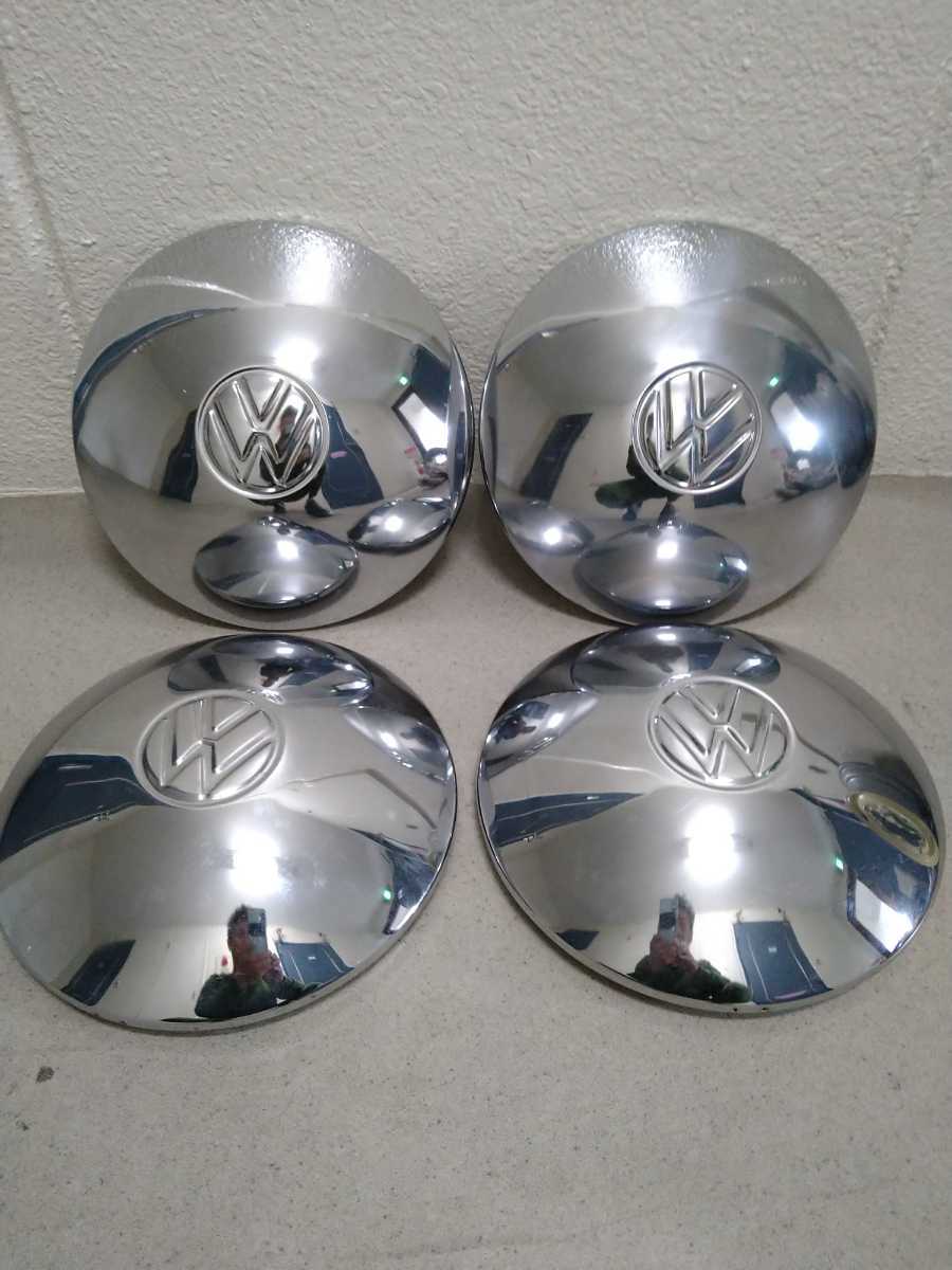 空冷ビートル ホイールキャップ ４枚 ホイールキャップ 空冷ビートル VWロゴ入り | 空冷VW 5穴ホイール
