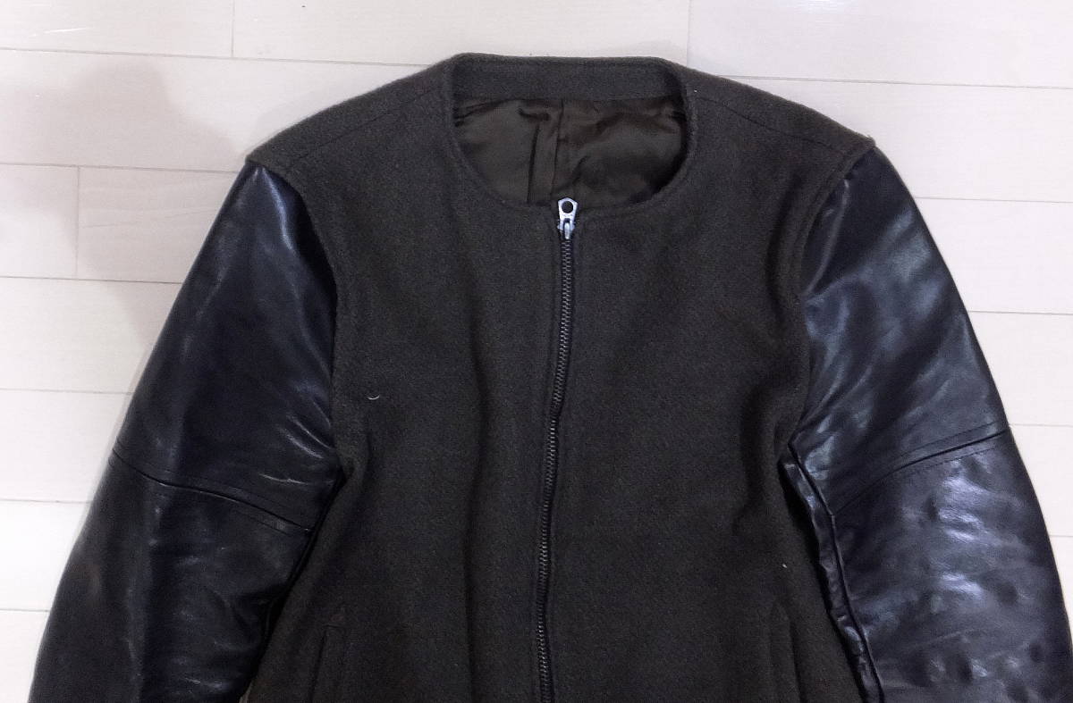Iroquois（イロコイ）15AW ホースハイド ノーカラーBZ ウールツイード 