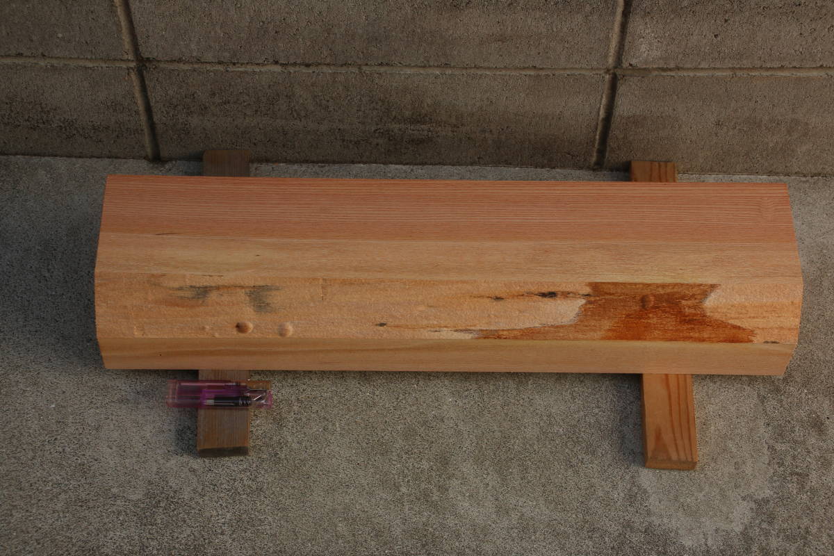 欅 ケヤキ けやき 無垢板 長 長さ81.2cm 欅　けやき　ケヤキ　柾目材　無垢材　木彫　彫刻材　長さ55.1cm　幅12.9cm　厚み8.8cm
