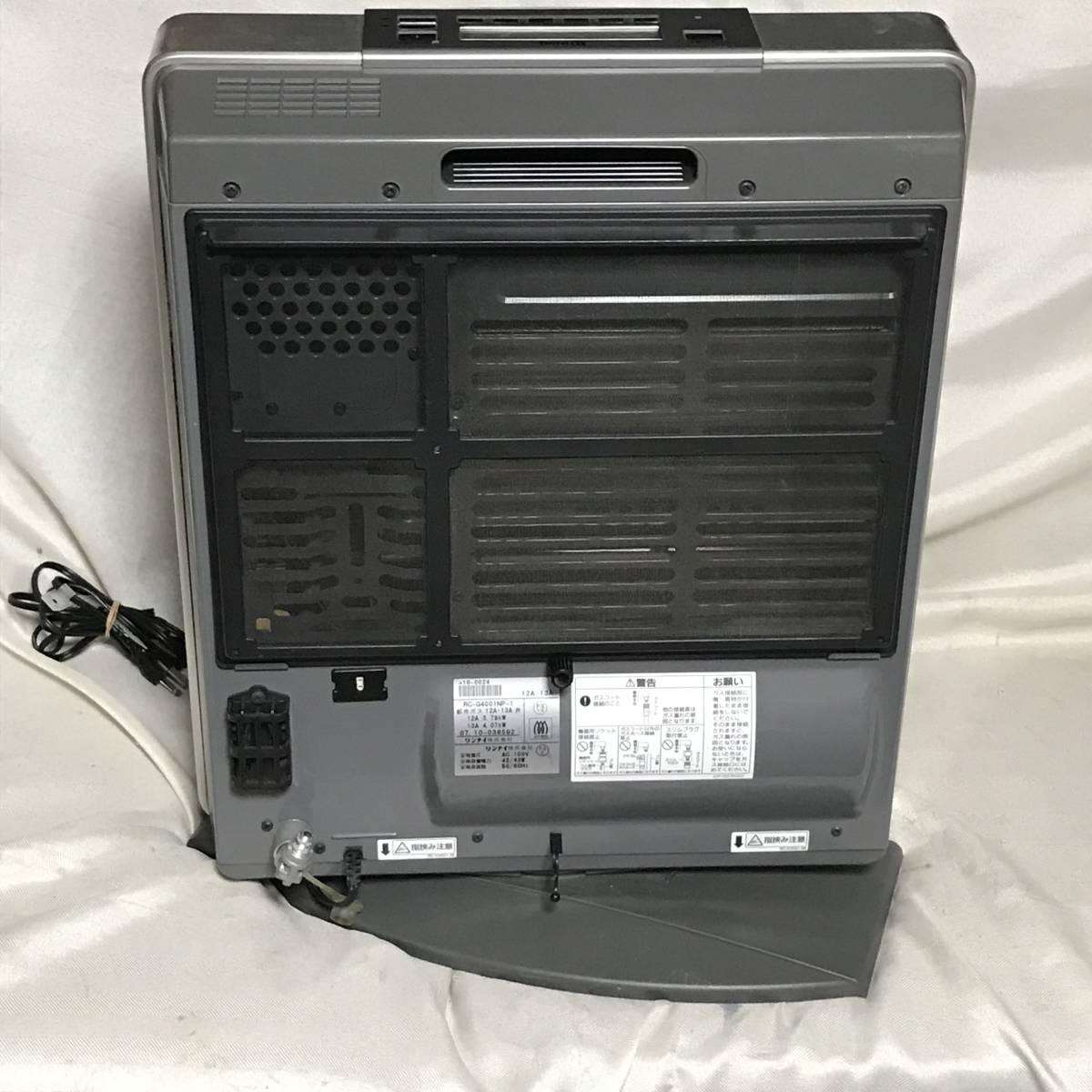 良品□リンナイRC-G4001NP-1ガスファンヒーター都市ガス 空気清浄機