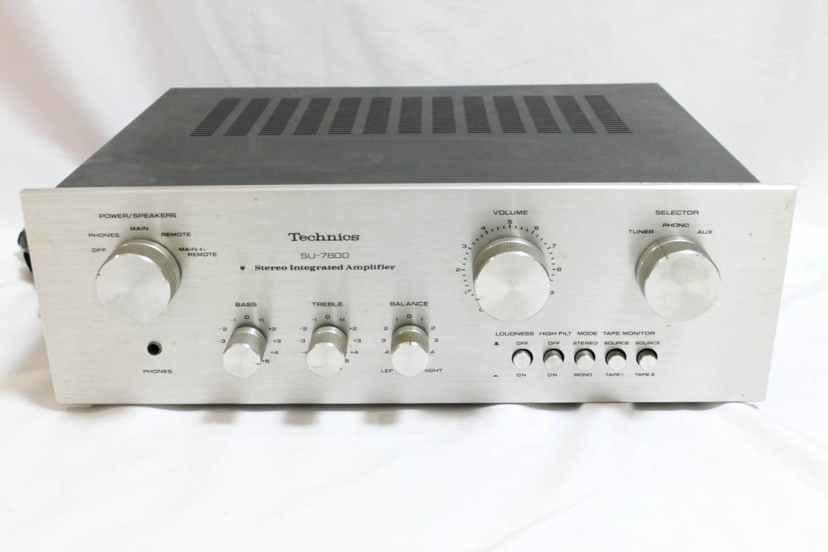 【動作確認済】テクニクス SU-7600 アンプ本体 □即決！！Technics テクニクス SU-7600 ステレオ アンプ 昭和 レトロ