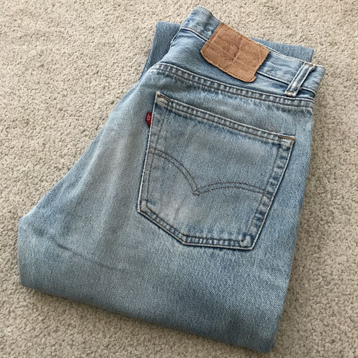  80's USA製 内股シングル Levi's リーバイス 501 ストレート デニムパンツ 30&times;32 刻印653 脇割金糸 裾チェーンステッチ ビンテージ JEANS(W31)｜売買されたオークション情報、yahooの商品情 W31