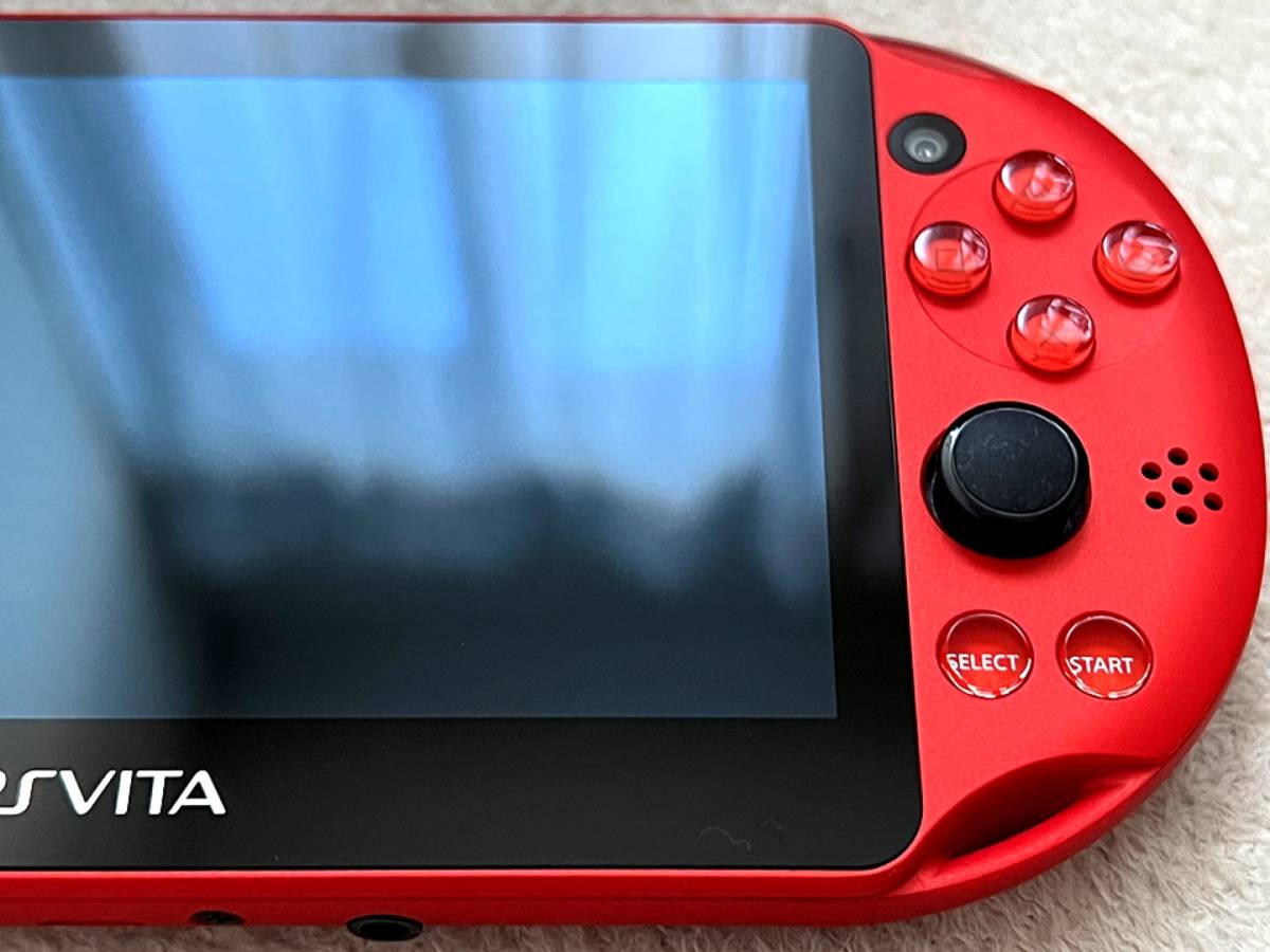 極美品・動作確認済み〉PS vita pch-2000 メタリックレッド＋純正充電器