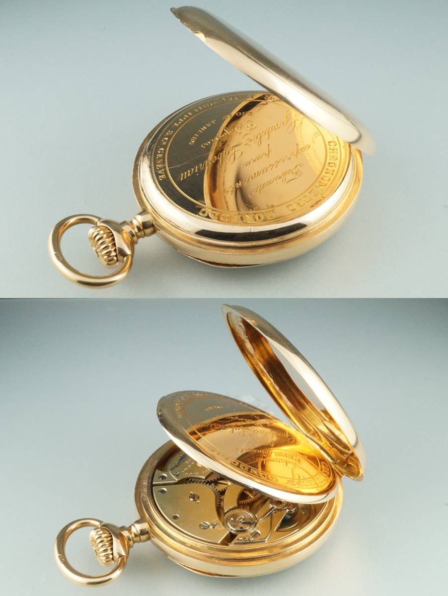 パテックフィリップ クロノメトロ ゴンドーロ　PG 18金無垢 cal.21?　手巻き 懐中時計　PATEK PHILIPPE CHRONOMETRO GONDOLO　アンティーク_10
