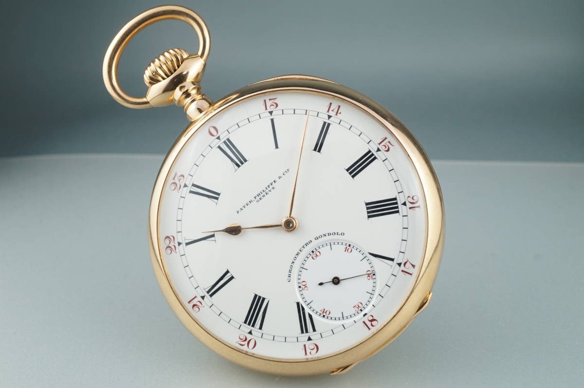パテックフィリップ クロノメトロ ゴンドーロ　PG 18金無垢 cal.21?　手巻き 懐中時計　PATEK PHILIPPE CHRONOMETRO GONDOLO　アンティーク_2
