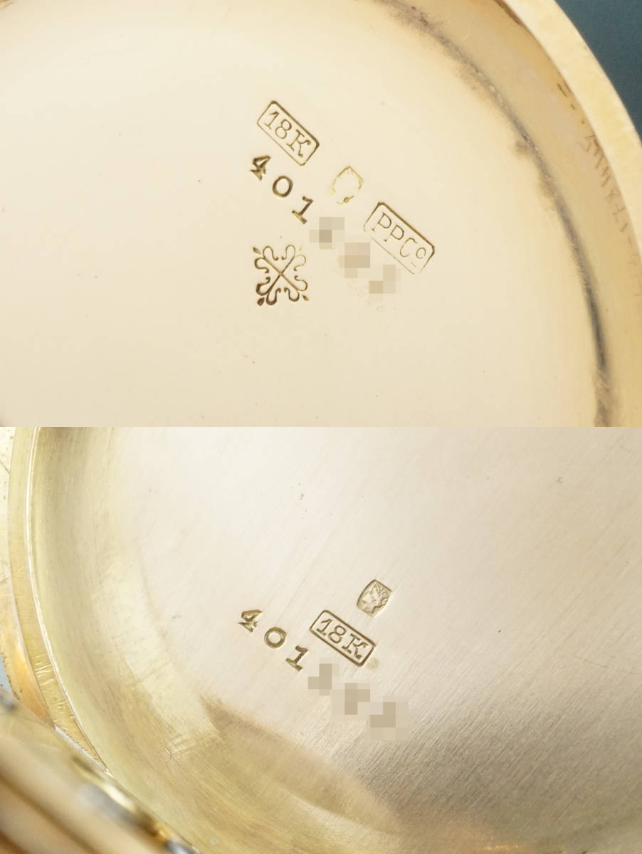 パテックフィリップ クロノメトロ ゴンドーロ　PG 18金無垢 cal.21?　手巻き 懐中時計　PATEK PHILIPPE CHRONOMETRO GONDOLO　アンティーク_9