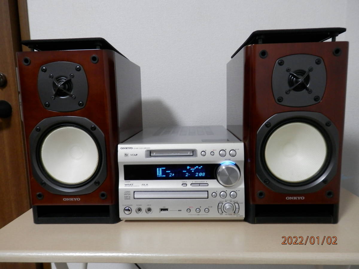 ONKYO FR-N9FX D-N9FX CD⁄MD システムコンポ スピーカー 通電確認 キズ