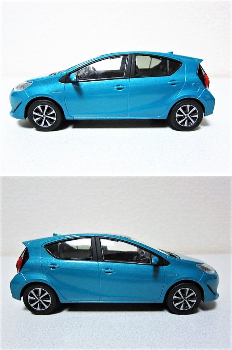 非売品】3台SET TOYOTA AQUA トヨタ アクア ディーラー特注品 (1／30 