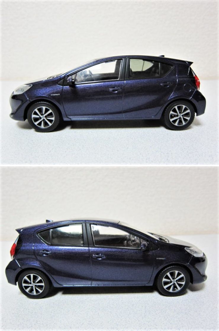 非売品】3台SET TOYOTA AQUA トヨタ アクア ディーラー特注品 (1／30 