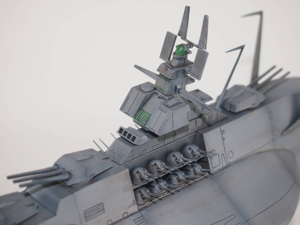 宇宙戦艦ヤマト完結編 地球防衛艦隊主力戦艦1/1000ガレージキット塗装