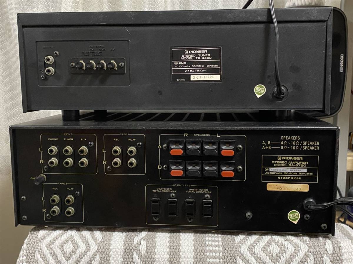 SA-6750 Pioneer - プリメインアンプ TX-4450 + Vintage Hi-Fi
