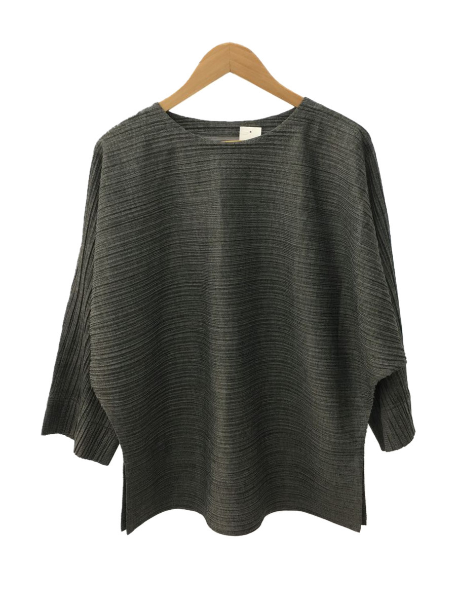PLEATS PLEASE ISSEY MIYAKE◇カットソー/-/ポリエステル/GRY/18AW