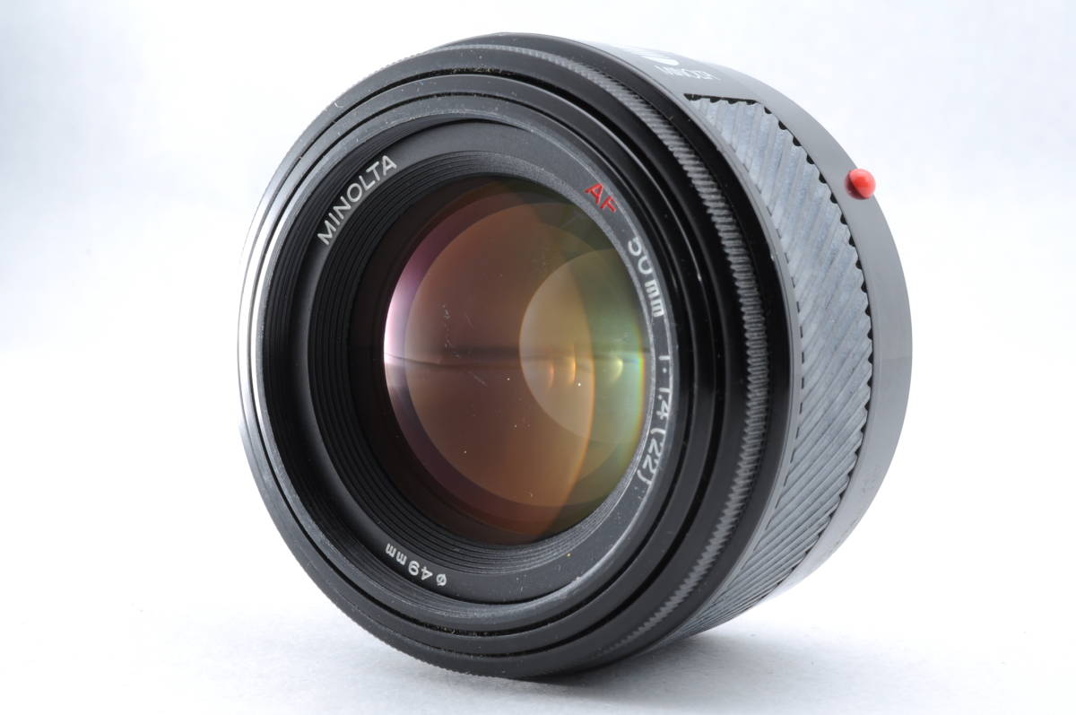 動作品 ミノルタ minolta AF 50mm f1.4(22) 一眼カメラレンズ 管Q4639
