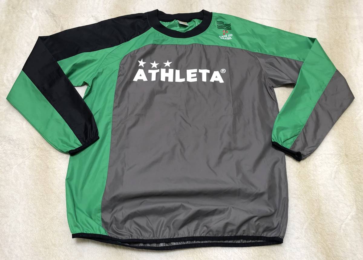 【赤字超特価，限定SALE】 ATHLETA アスレタ ビッグロゴ ピステ シャツ O グレー系 ウインド ジャケット ウインドブレーカー サッカー 軽量(ウインドブレーカー)｜売買されたオークション情報、yahooの商品情報をアーカ ウインドブレーカー