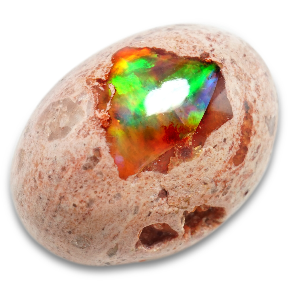 天然カンテラオパール 12.3ct 特大 メキシコ産 遊色最高 オパール 