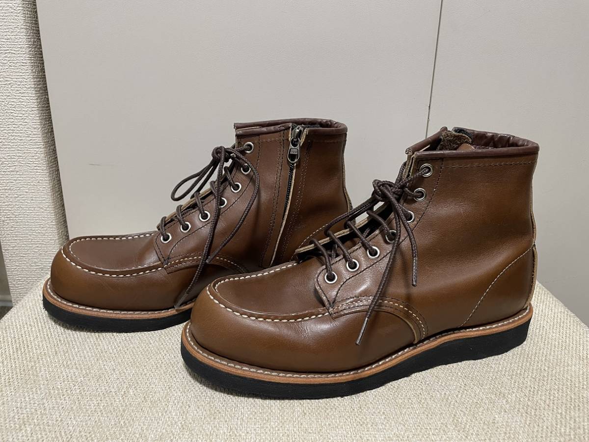  レッドウィング 8852 セッター 茶 モック 2014年製 ベルタバリン サイドジッパー加工(7.5インチ)｜売買されたオークション情報、yahooの商品情報をアーカイブ公開 - オークファン 7.5インチ