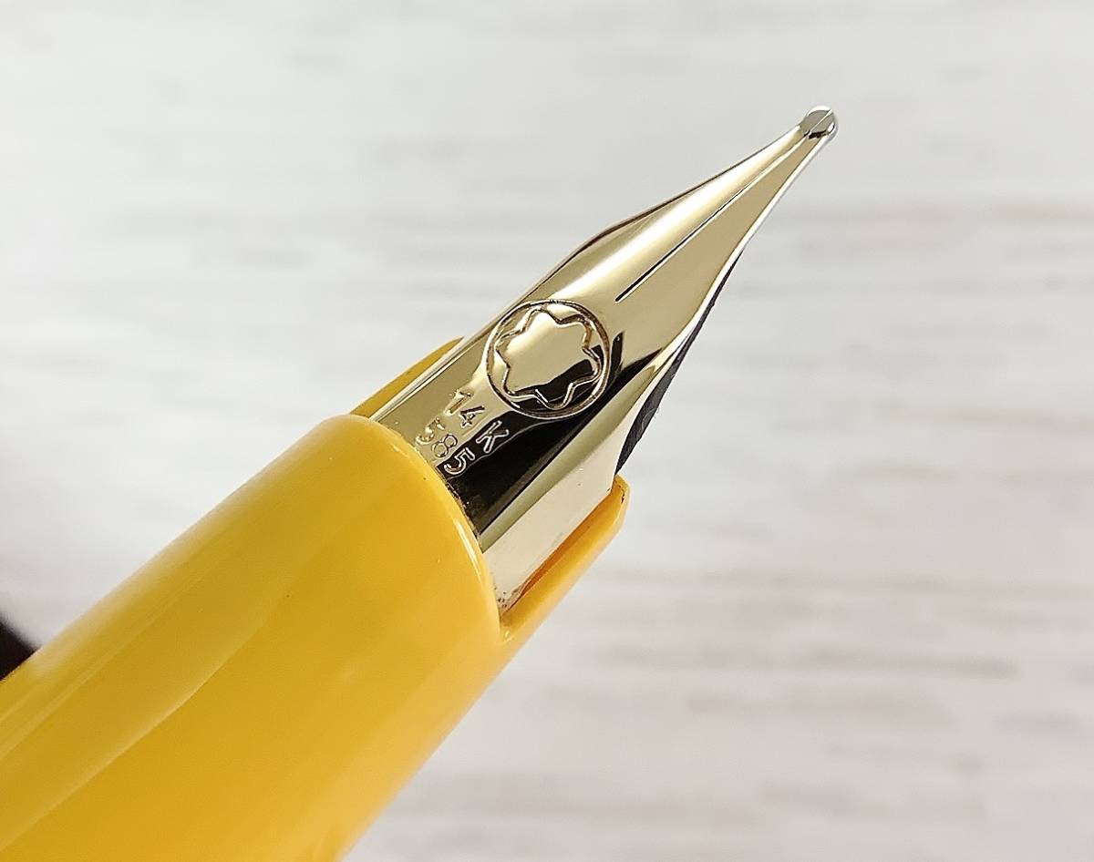 良品】 万年筆 モンブラン ジェネレーション イエロー montblanc 14k