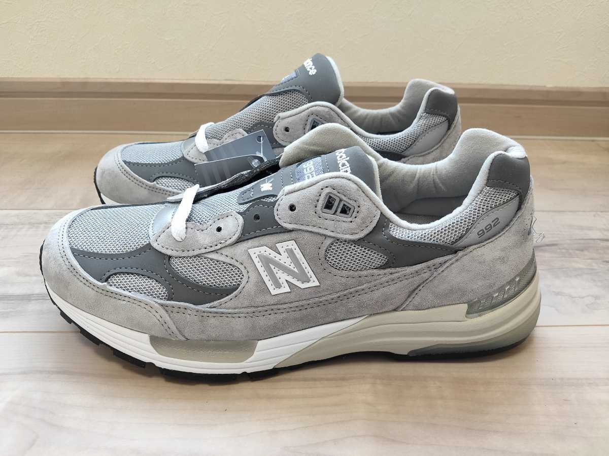 26.5cm 新品 訳有 NEW BALANCE ニューバランス M992GR グレー アメリカ 