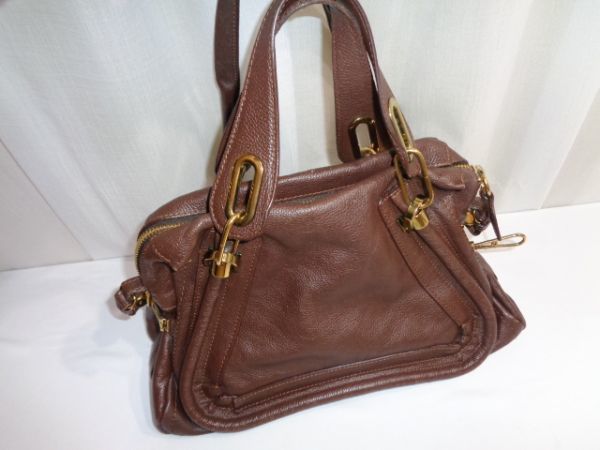  Chlo クロエ Chloe パラティ2wayトートバッグ ハンドバッグ ショルダーバッグ レディース ブラウン 鞄 品 A418(かばん、バッグ)｜売買されたオークション情報、yahooの商品情報をアーカイブ公開 - かばん、バッグ