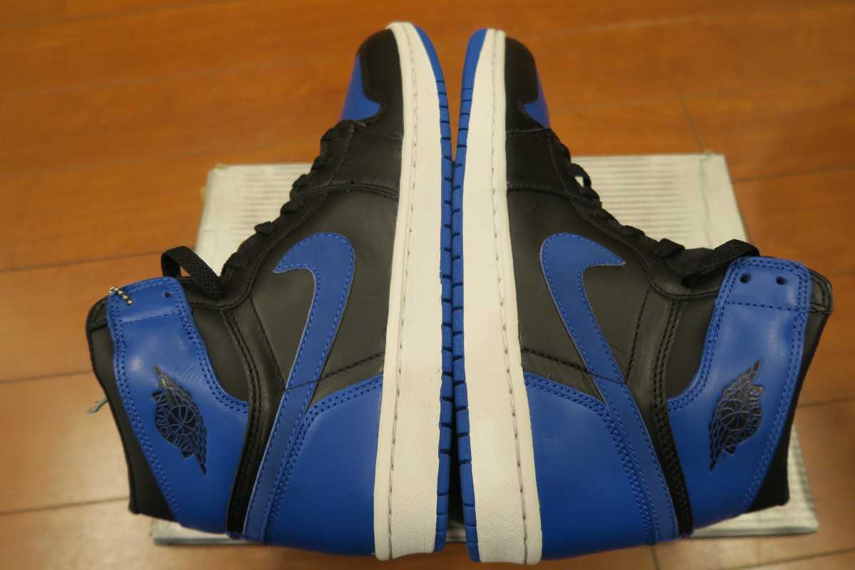 2001年製 海外正規品 NIKE AIR JORDAN 1 RETRO 青黒 US10 28cm カード 