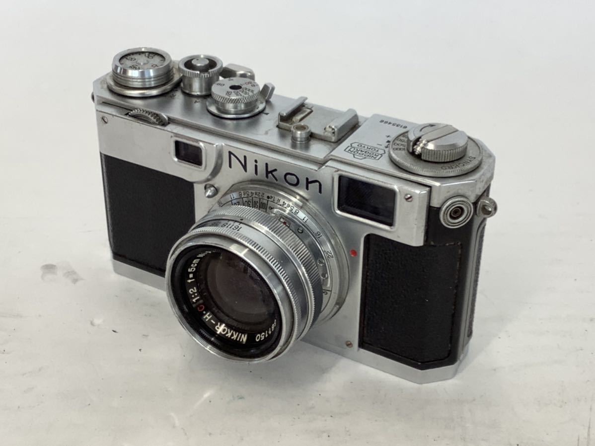 ジャンク/返品不可 Nikon S2 NIKKOR-H・C 50mm F2 #i38887 j4 Nikon S2 F2 (ニコン) ジャンク品]Nikon 前期(13921