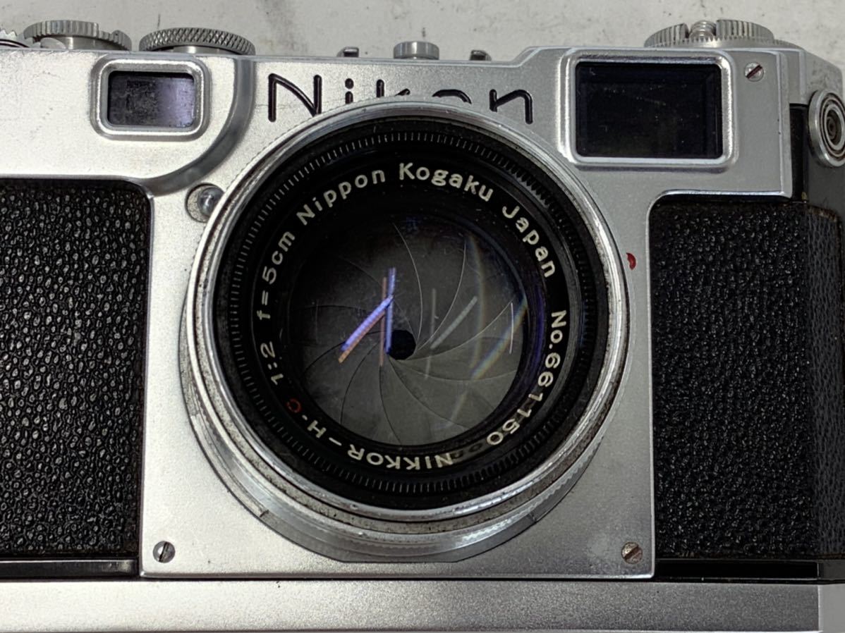 ジャンク/返品不可 Nikon S2 NIKKOR-H・C 50mm F2 #i38887 j4 Nikon S2 F2 (ニコン) ジャンク品]Nikon 前期(13921
