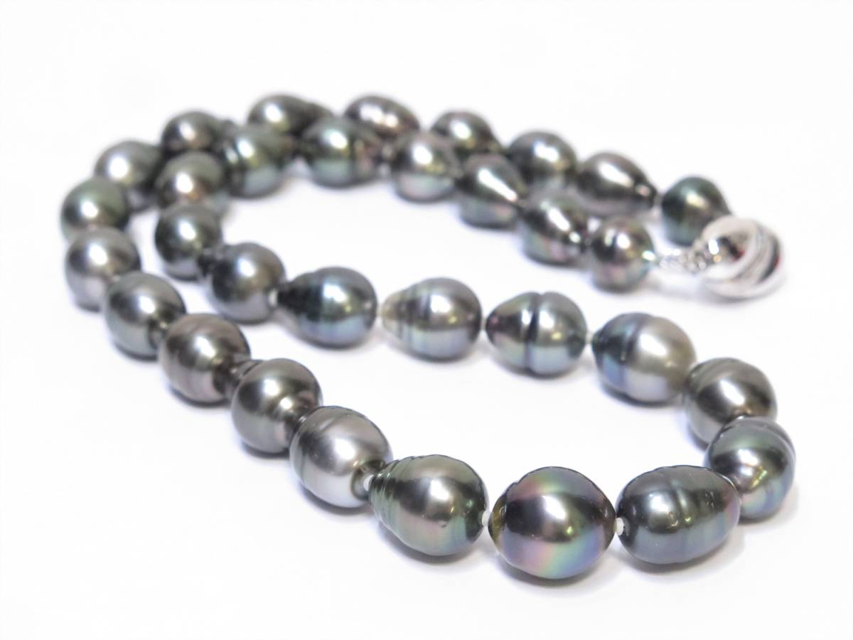 黒蝶真珠 ネックレス パール ◎ pearl 南洋黒蝶真珠ネックレス］S 
