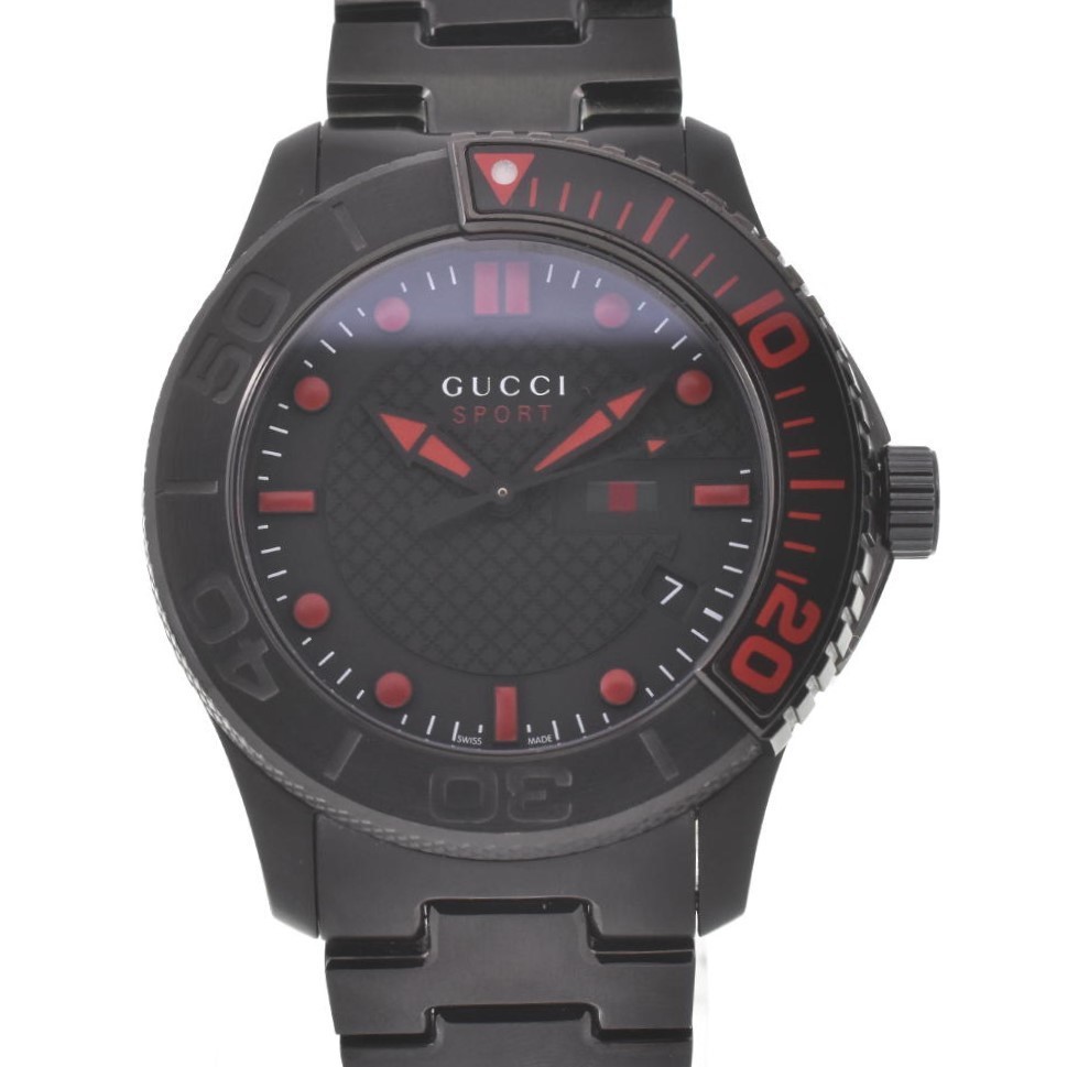 ☆良品【GUCCI】グッチ Gタイムレス 126.2/YA126230 デイト クォーツ
