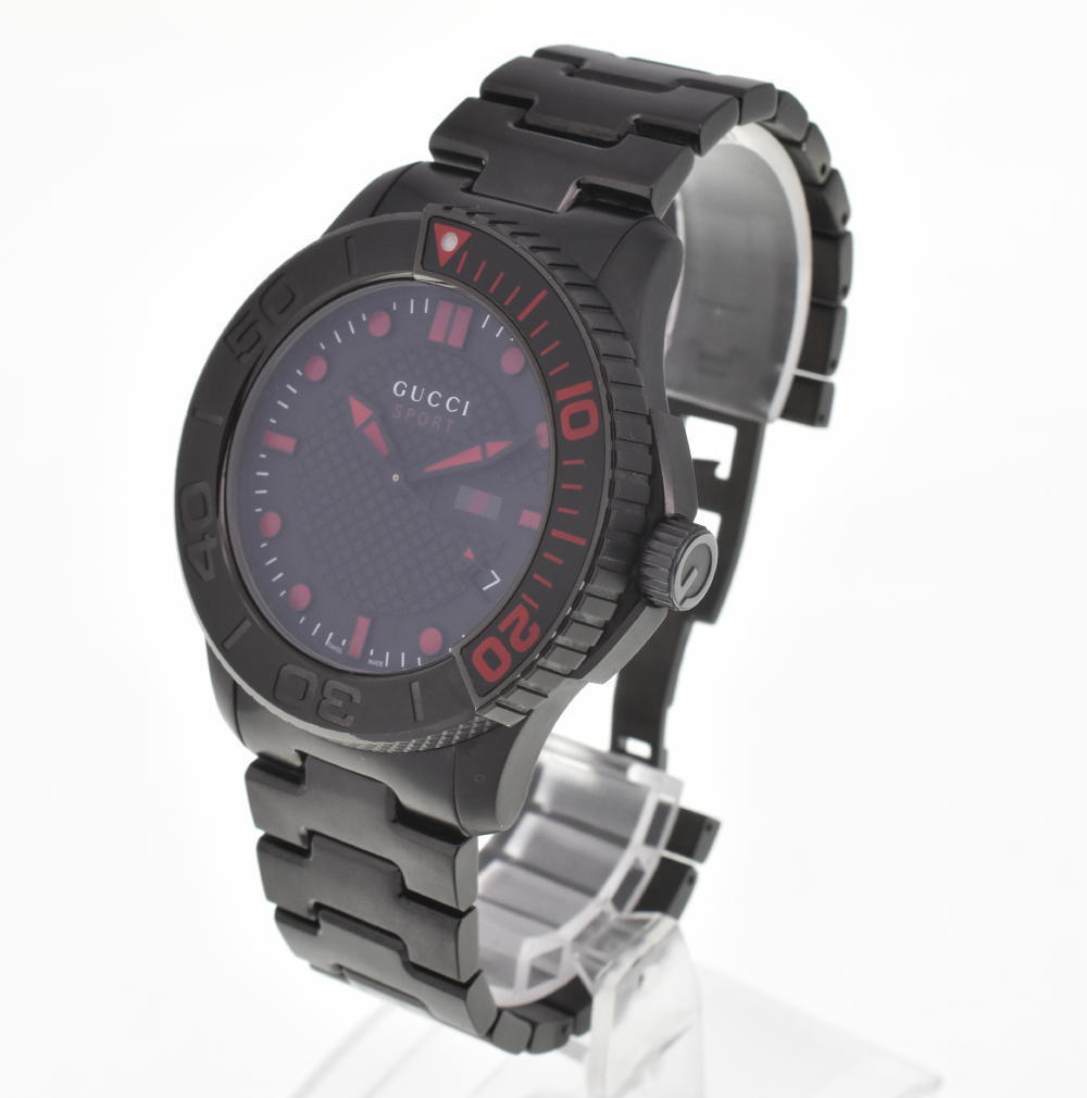 ☆良品【GUCCI】グッチ Gタイムレス 126.2/YA126230 デイト クォーツ