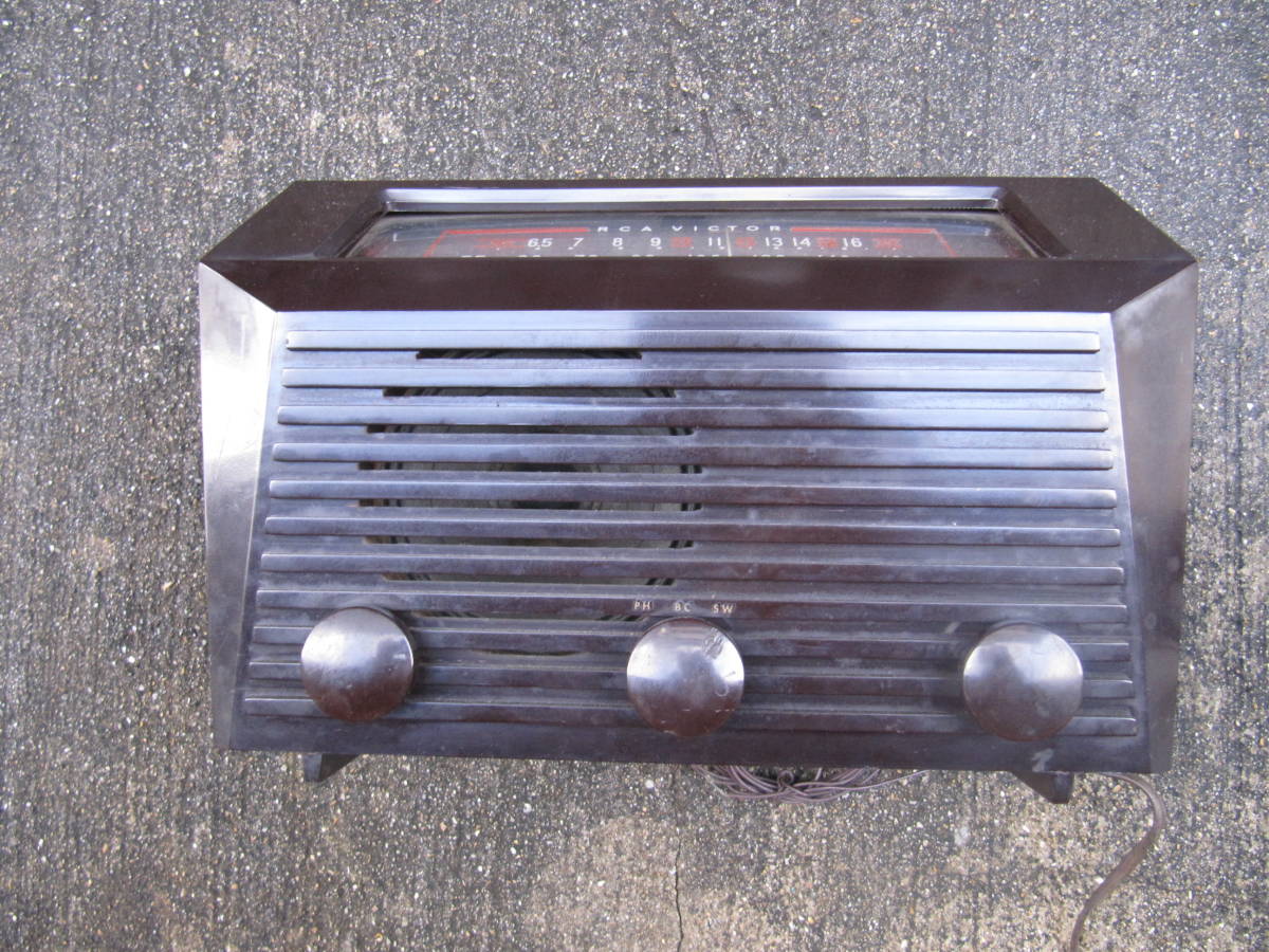 真空管ラジオ RCA 9X651 RCA-Victor アメリカ 6球スーパー 中波・短波 