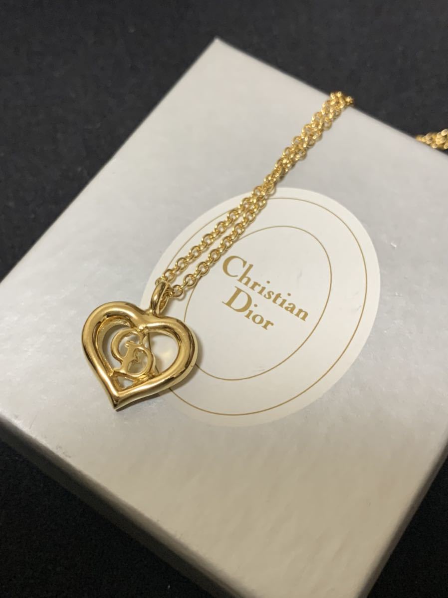 dior ネックレス ゴールド タグ付き Christian Dior 未使用 