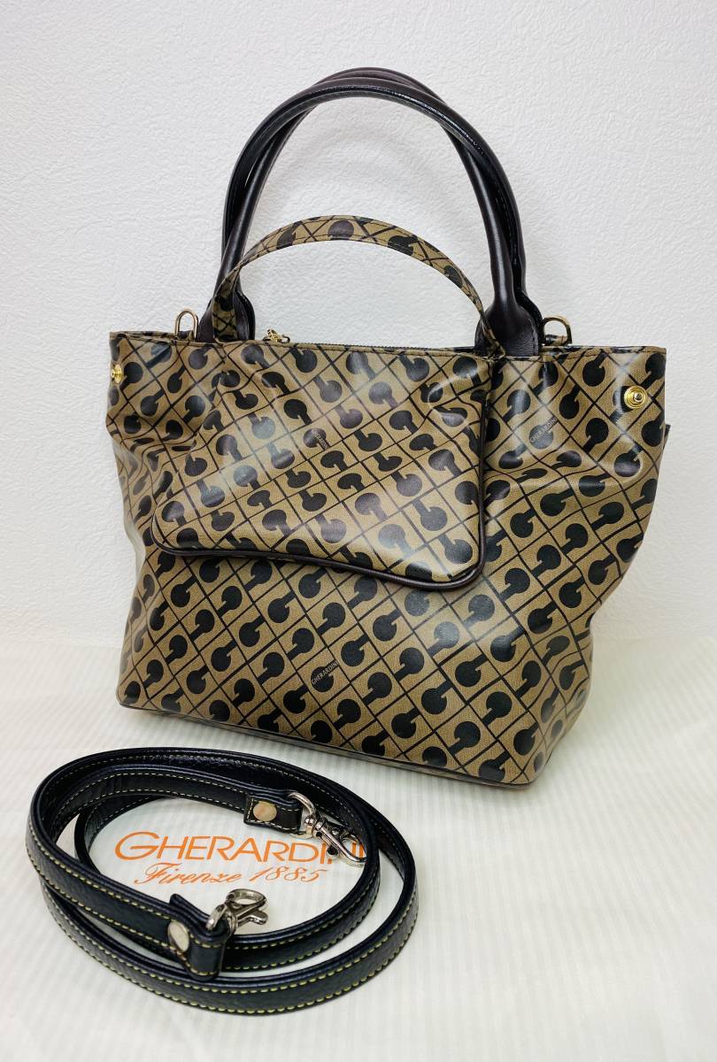 美品！◇GHERARDINI ゲラルディーニ 2WAY ハンドバッグ ショルダー 