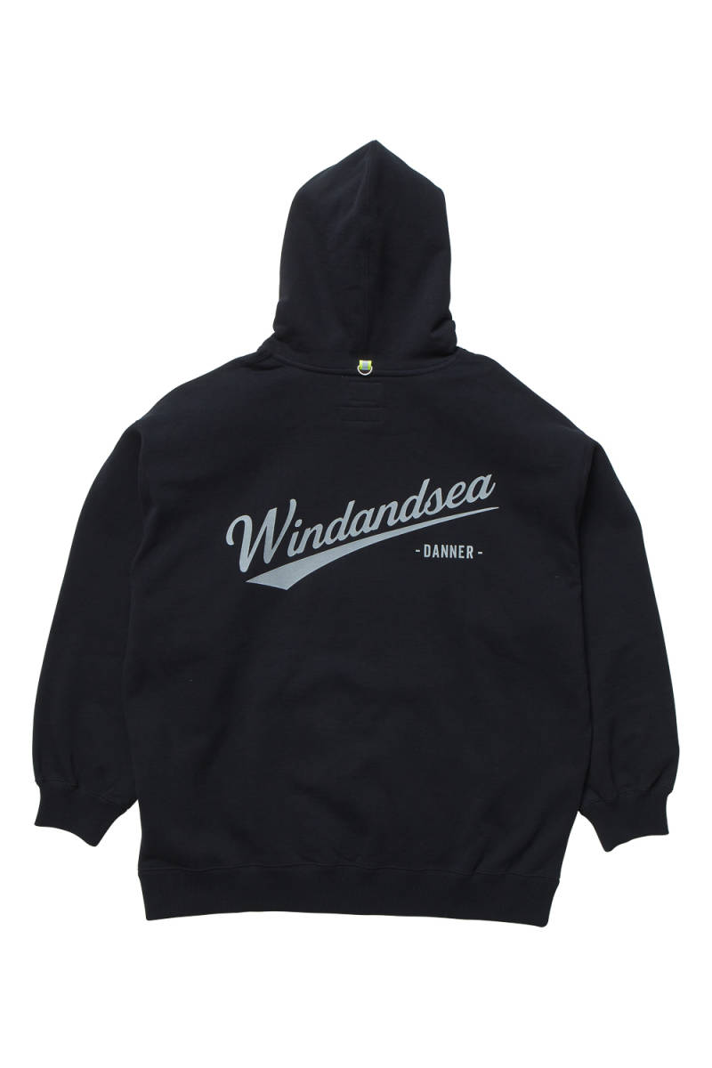 未使用 WIND AND SEA × DANNER (ウィンダンシー/ダナー) HOODIE / Lサイズ / ブラック / スウェットパーカー AND SEA WIND 新品未使用 28DANNER 発売WIND