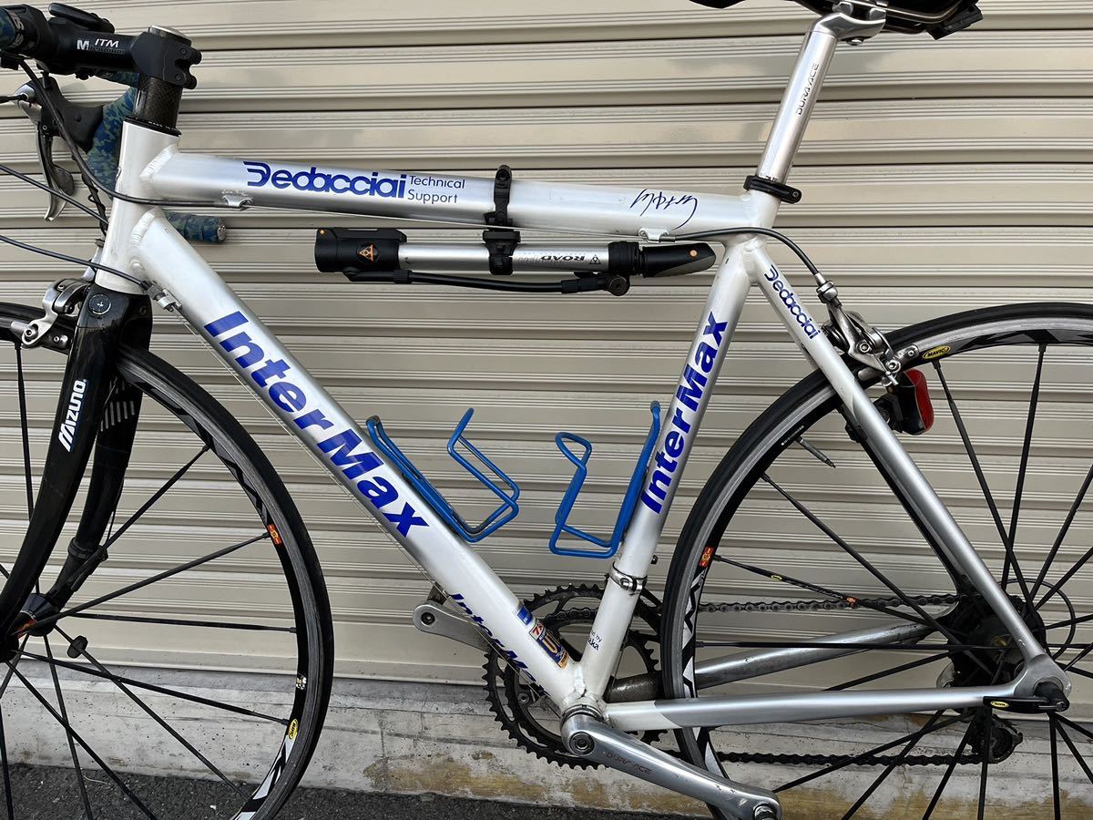 CY92 Dedacciai InterMax ロードバイク シルバー×ホワイト×ブルー 現状 