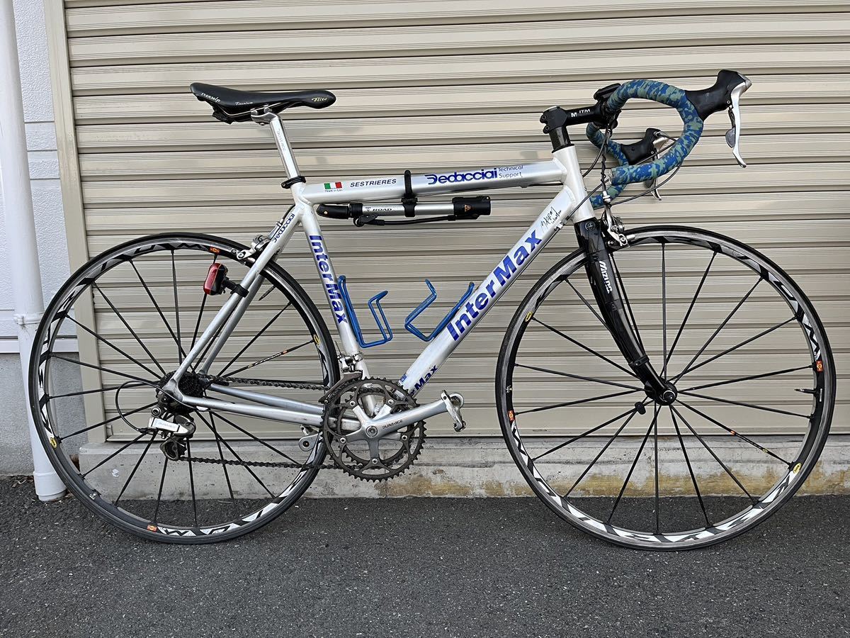 CY92 Dedacciai InterMax ロードバイク シルバー×ホワイト×ブルー 現状 