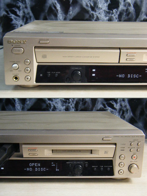1な22■SONY/ソニー CD/MD一体型デッキ◆MXD-D400◆MDLP コンパクトディスク ミニディスクプレーヤー オーディオ◆ジャンク品 通電OK オーディオ機器 マランツ CDプレイヤー Player CD5004 ジャンク40