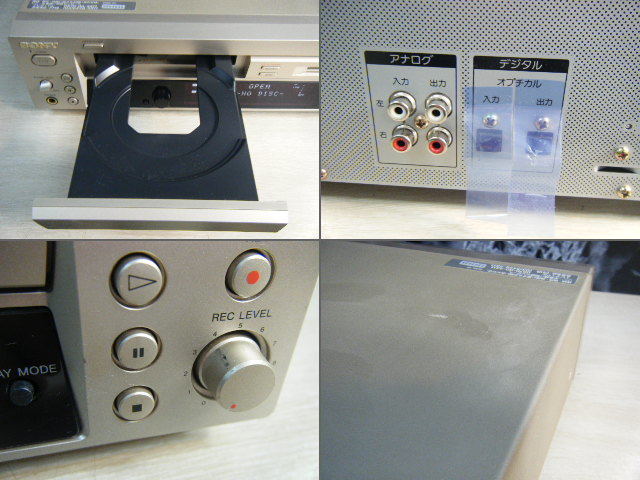 1な22■SONY/ソニー CD/MD一体型デッキ◆MXD-D400◆MDLP コンパクトディスク ミニディスクプレーヤー オーディオ◆ジャンク品 通電OK オーディオ機器 マランツ CDプレイヤー Player CD5004 ジャンク40